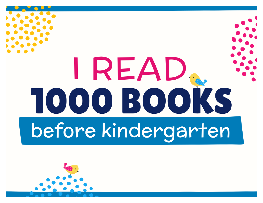 1 read 1000 books before kindergarten