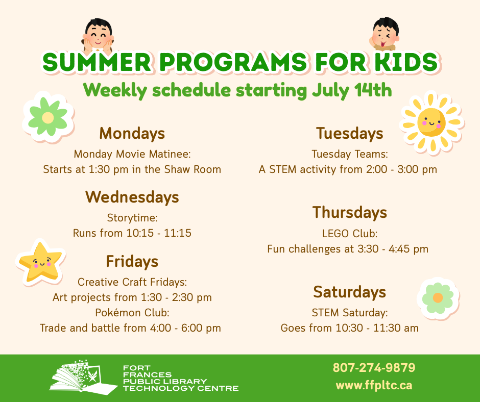 Children's Summer Programming Poster