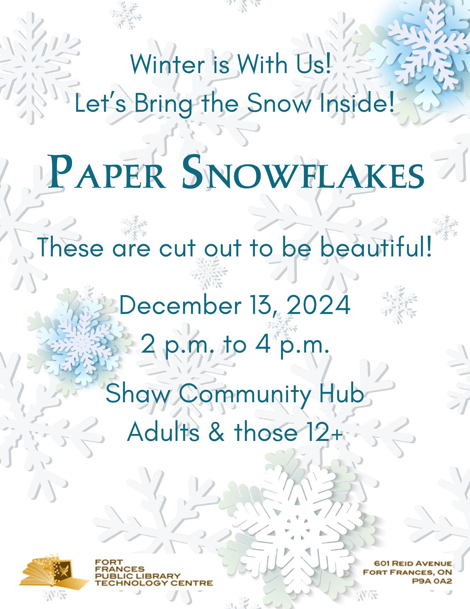 Paper Snowflakes Flyer