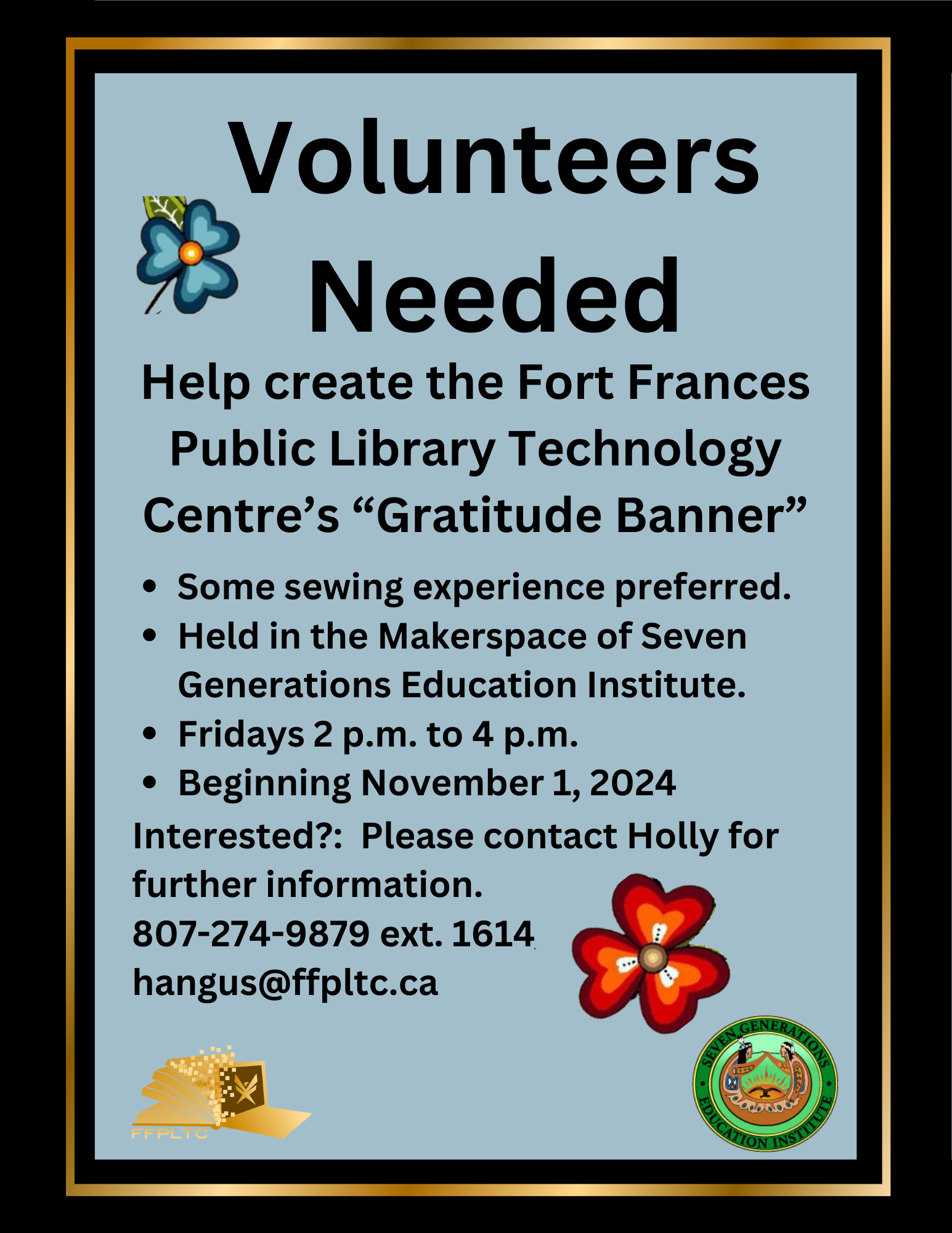 Volunteer Recruitment Flyer - "Gratitude Banner"
